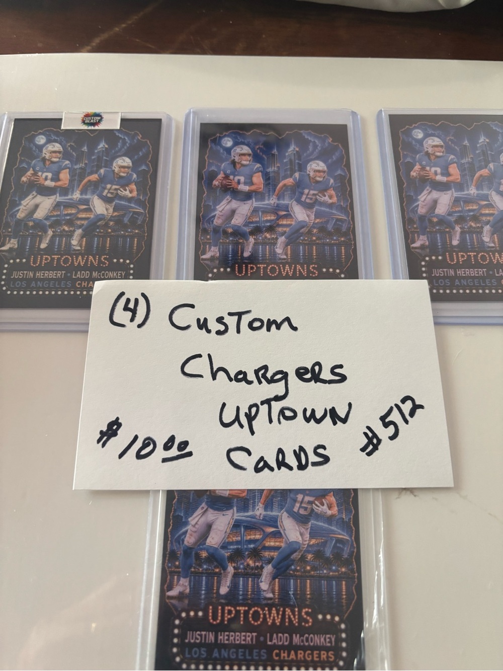 Custom Chargers Uptowns Trading Cards - Blue